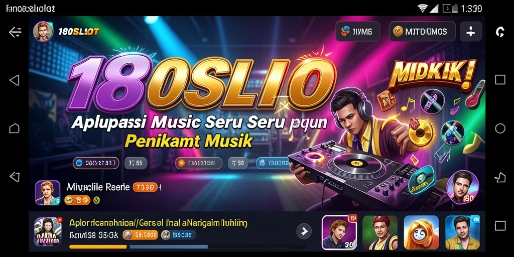 Tampilan gameplay seru dengan lagu-lagu favorit di 180SLOT.