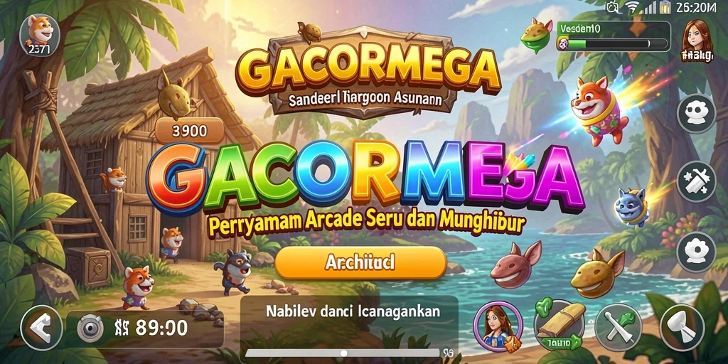 Tampilan gameplay seru GACORMEGA yang penuh aksi.