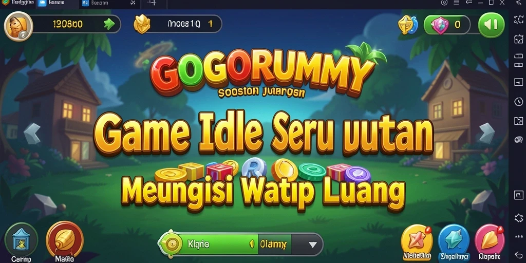 Screenshot utama GOGORUMMY menampilkan gameplay Idle yang seru.
