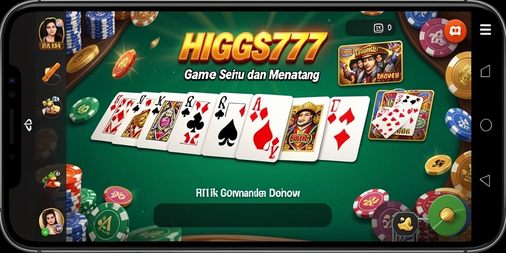 Tampilan gameplay menegangkan di HIGGS777 dengan aksi Domino seru.