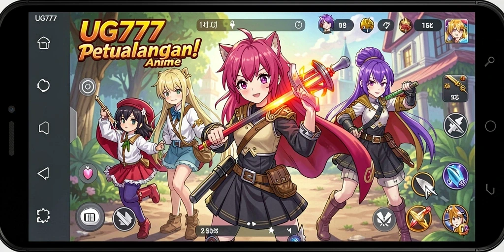 Screenshot gameplay UG777 dengan visual Anime yang menawan.